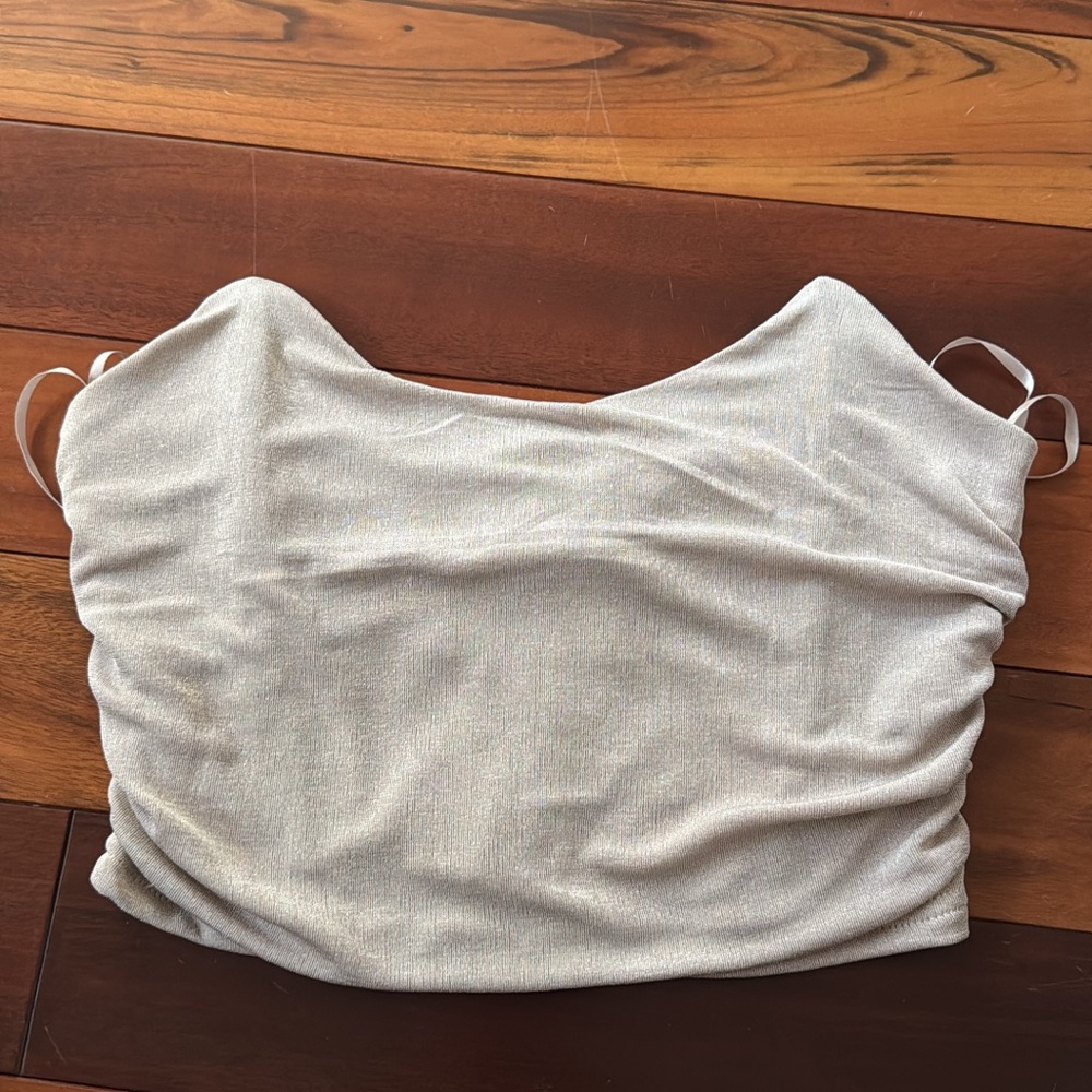 Garage Cream Crop Top